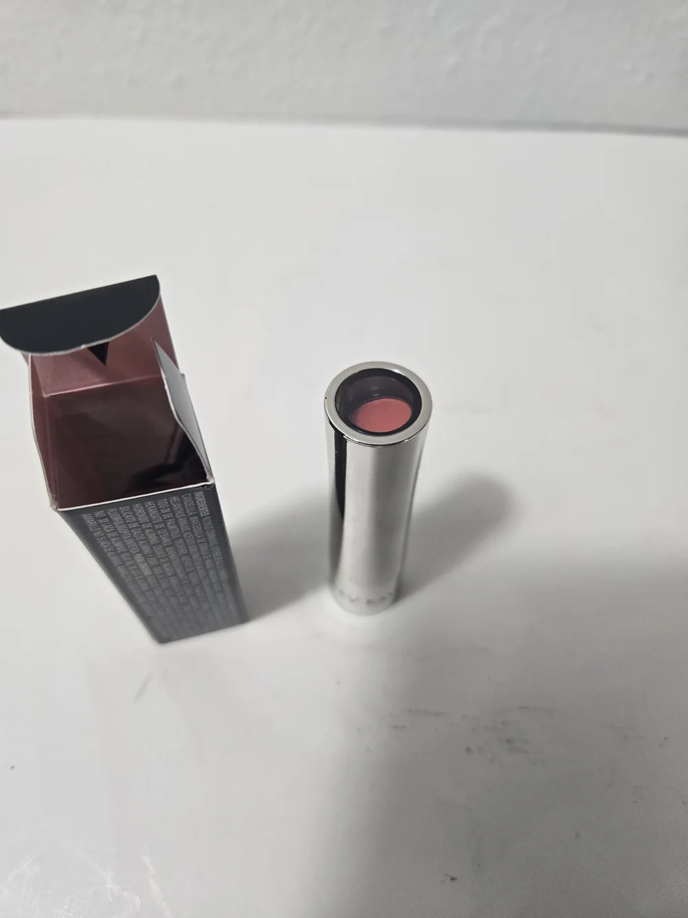 Mary Kay Lipstick in Black Packaging with Silver Text